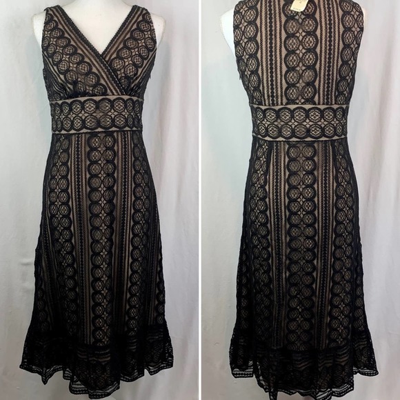 LOFT Dresses & Skirts - Ann Taylor LOFT NWT sleeveless black lace overlay sz 4
